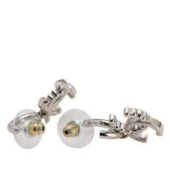 シャネル ココマーク ラインストーン スイングピアス シルバー メタル フェイクパール レディース CHANEL 【中古】