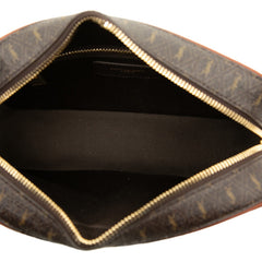 サンローラン ル モノグラム カメラバッグ 斜め掛け ショルダーバッグ 669957 ブラウン PVC レザー レディース SAINT LAURENT 中古