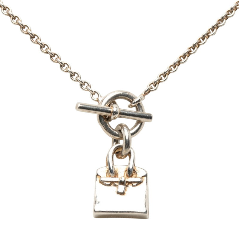 エルメス バーキン アミュレット ネックレス SV925 シルバー レディース HERMES 【中古】