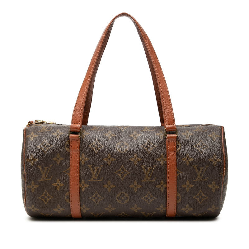 ルイ ヴィトン モノグラム パピヨン30(旧) ハンドバッグ M51365 ブラウン PVC レザー レディース LOUIS VUITTON 中古