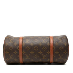 ルイ ヴィトン モノグラム パピヨン30(旧) ハンドバッグ M51365 ブラウン PVC レザー レディース LOUIS VUITTON 中古