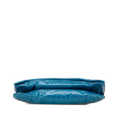 ボッテガヴェネタ イントレチャート ショルダーバッグ ブルー レザー レディース BOTTEGAVENETA 【中古】