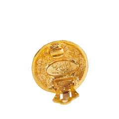 シャネル ヴィンテージ ココマーク ラウンド イヤリング ゴールド メッキ レディース CHANEL 【中古】