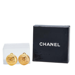 シャネル ヴィンテージ ココマーク ラウンド イヤリング ゴールド メッキ レディース CHANEL 【中古】