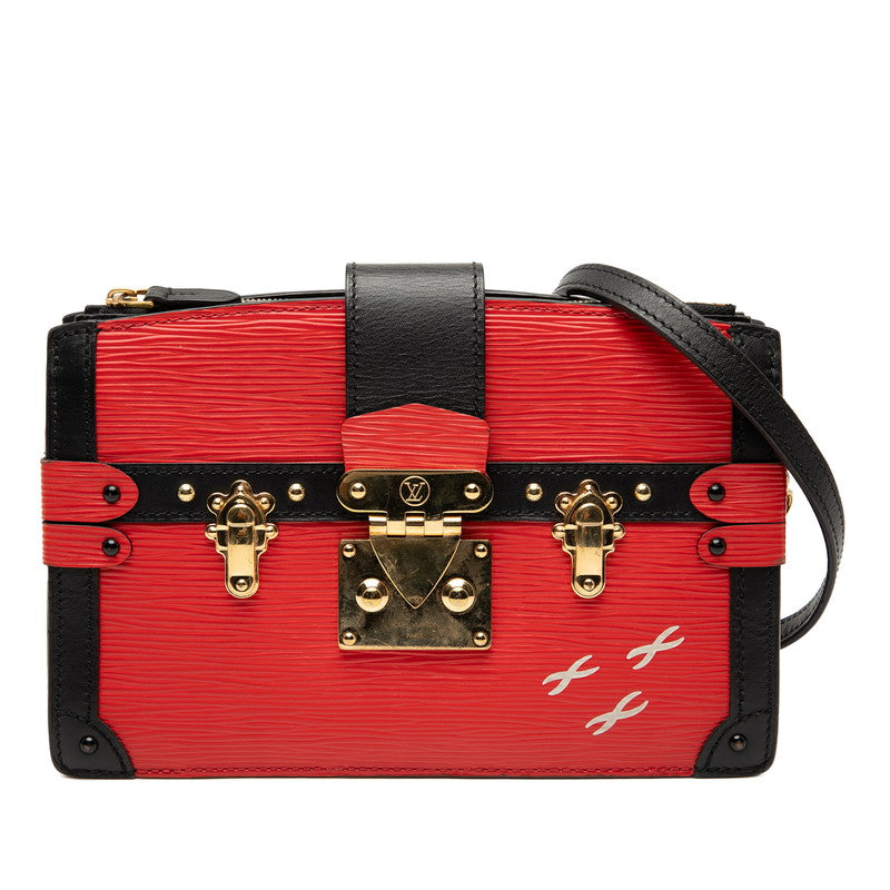 ルイ ヴィトン エピ トランククラッチ ショルダーバッグ 2WAY M51697 ルージュ ブラック レザー レディース LOUIS VUITTON 【中古】