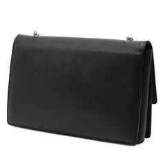 サルヴァトーレフェラガモ ヴァラ チェーン ショルダーバッグ AU21/D855 ブラック レザー レディース Salvatore Ferragamo 【中古】