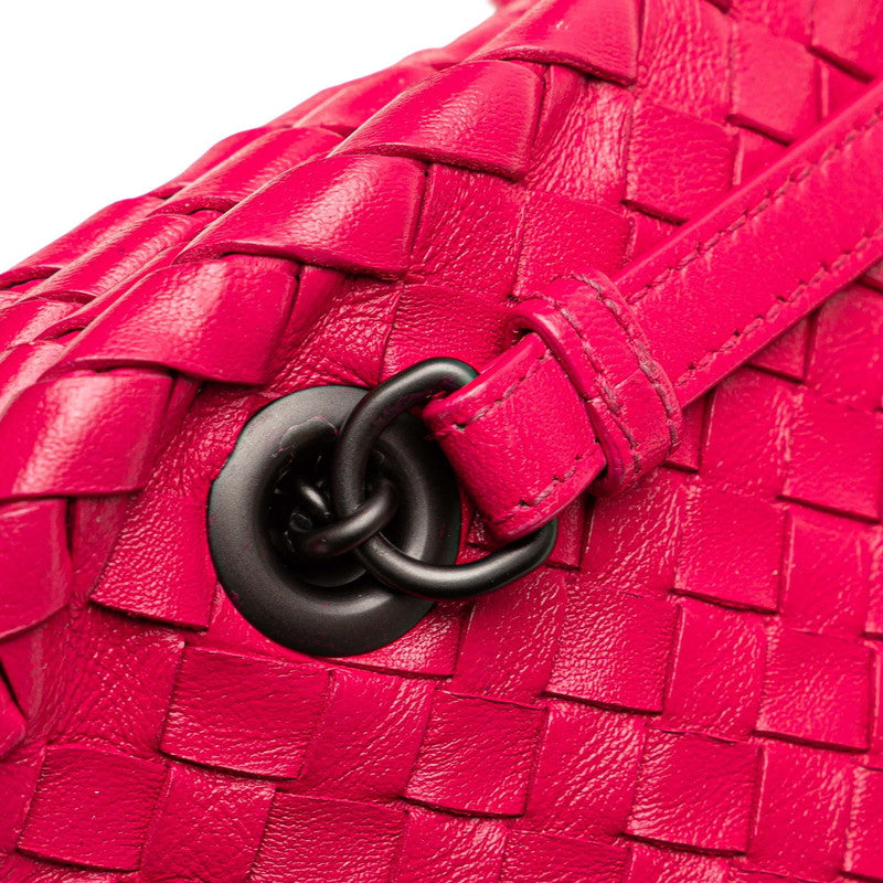 ボッテガヴェネタ イントレチャート チェーン ショルダーバッグ ピンク レザー レディース BOTTEGAVENETA 【中古】