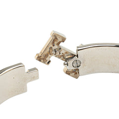 エルメス クリックH PM バングル シルバー ブラック メタル レディース HERMES 【中古】