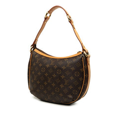 ルイ ヴィトン モノグラム トゥラムPM ショルダーバッグ M40076 ブラウン PVC レザー レディース LOUIS VUITTON 中古