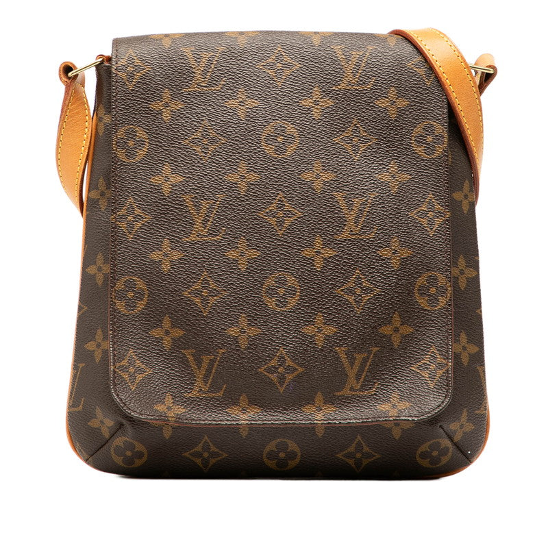 ルイ ヴィトン モノグラム ミュゼットサルサ ショート ショルダーバッグ ハンドバッグ M51258 ブラウン PVC レザー レディース LOUIS VUITTON 【中古】