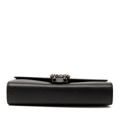 グッチ ディオニュソス チェーン ショルダーバッグ ウォレットバッグ 401231 ブラック レザー レディース GUCCI 【中古】