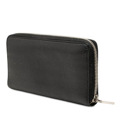 グッチ ラウンドファスナー 長財布 771154 ブラック レザー レディース GUCCI 中古