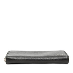 グッチ ラウンドファスナー 長財布 771154 ブラック レザー レディース GUCCI 中古