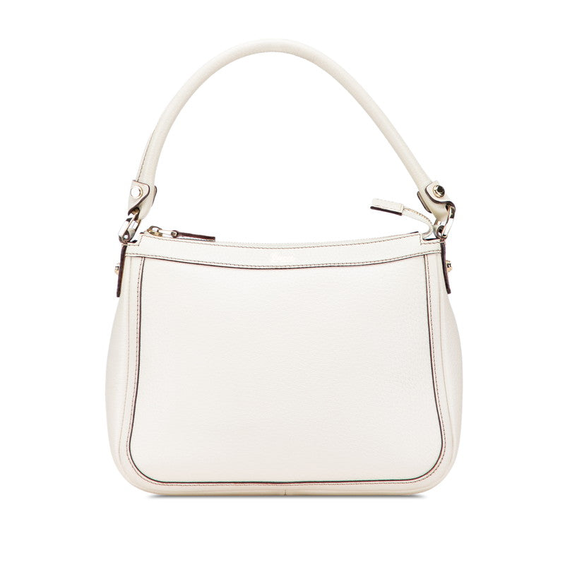 グッチ ワンショルダーバッグ ハンドバッグ 146244 ホワイト レザー レディース GUCCI 【中古】