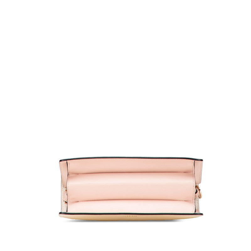 ヴァレンティノ ハンドバッグ ショルダーバッグ 2WAY ホワイト ピンク レザー レディース VALENTINO 【中古】