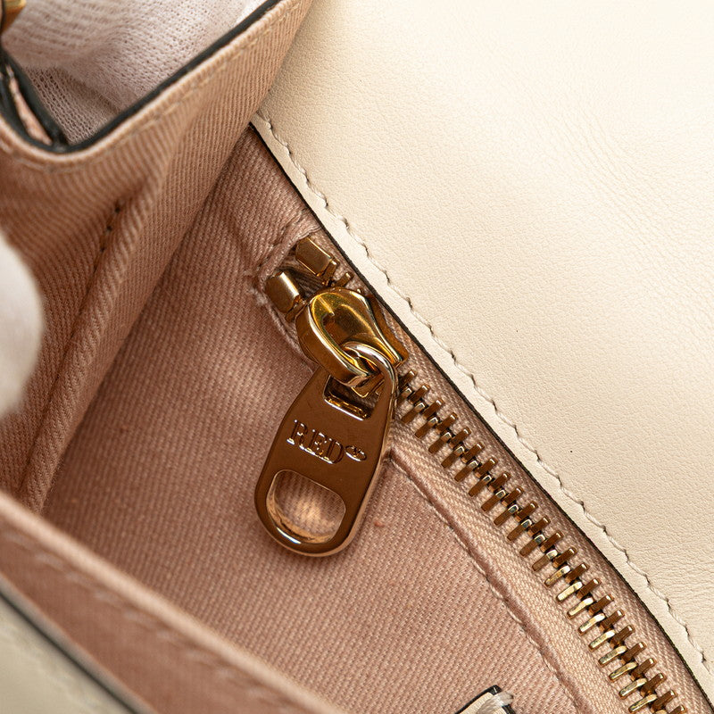 ヴァレンティノ ハンドバッグ ショルダーバッグ 2WAY ホワイト ピンク レザー レディース VALENTINO 【中古】