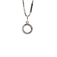 グッチ サークル ネックレス K18WG ホワイトゴールド ダイヤモンド レディース GUCCI 【中古】