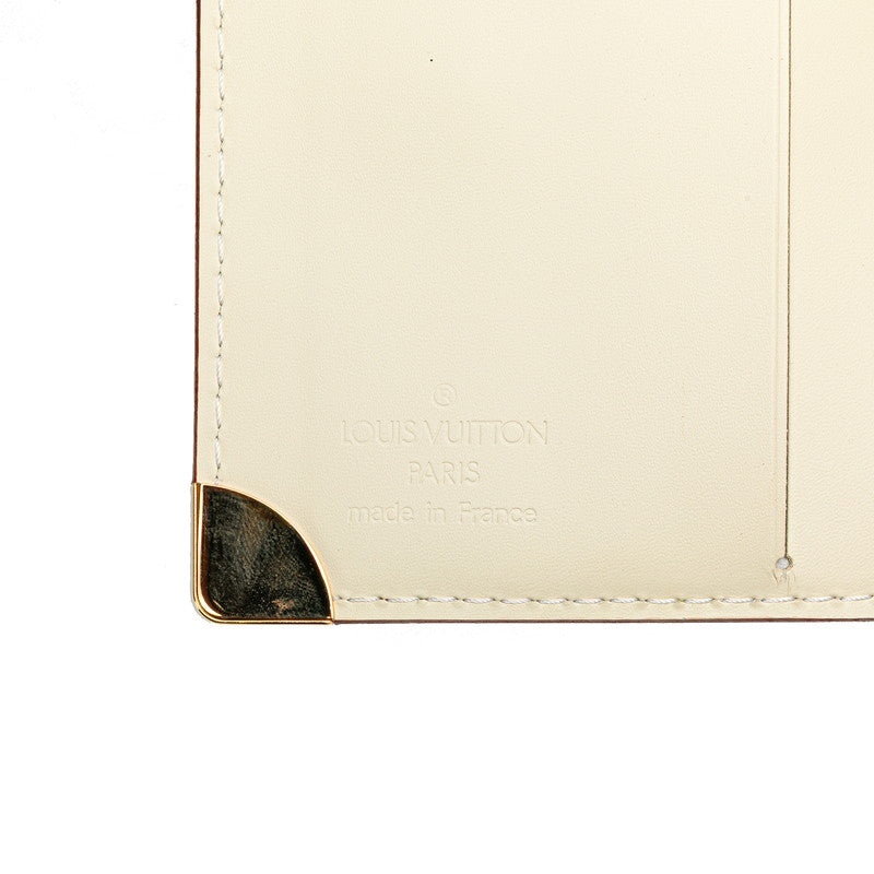 ルイ ヴィトン スハリ コンパクトジップ 二つ折り財布 M91831 ブロン ホワイト レザー レディース LOUIS VUITTON 【中古】