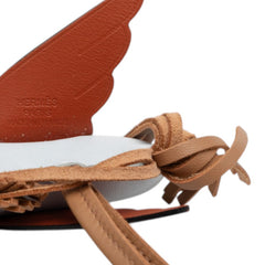 エルメス ロデオ ペガサス PM バッグチャーム ブルー系 ブラウン アニョーミロ レディース HERMES 【中古】