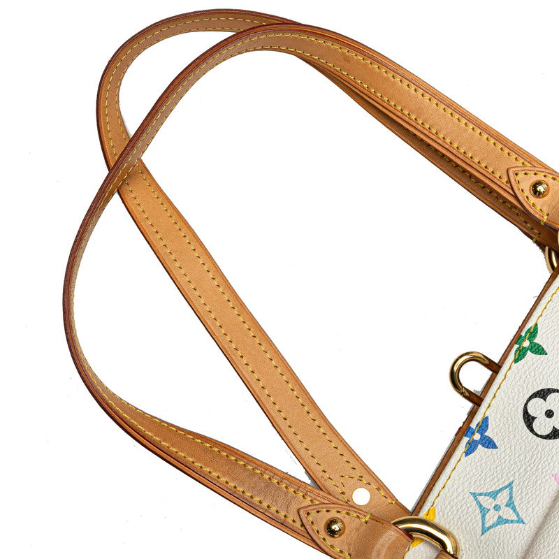 ルイ ヴィトン モノグラム マルチカラー オーレリアMM トートバッグ M40094 ブロン ホワイト PVC レザー レディース LOUIS VUITTON 【中古】