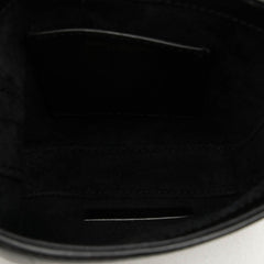 サンローラン カサンドラ ル サンカセット YSLロゴ 斜め掛け ショルダーバッグ ポシェット 735214 ブラック ゴールド レザー レディース SAINT LAURENT 中古
