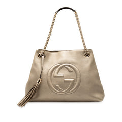 グッチ スーキー ソーホー チェーン トートバッグ 308982 ゴールド レザー レディース GUCCI 【中古】