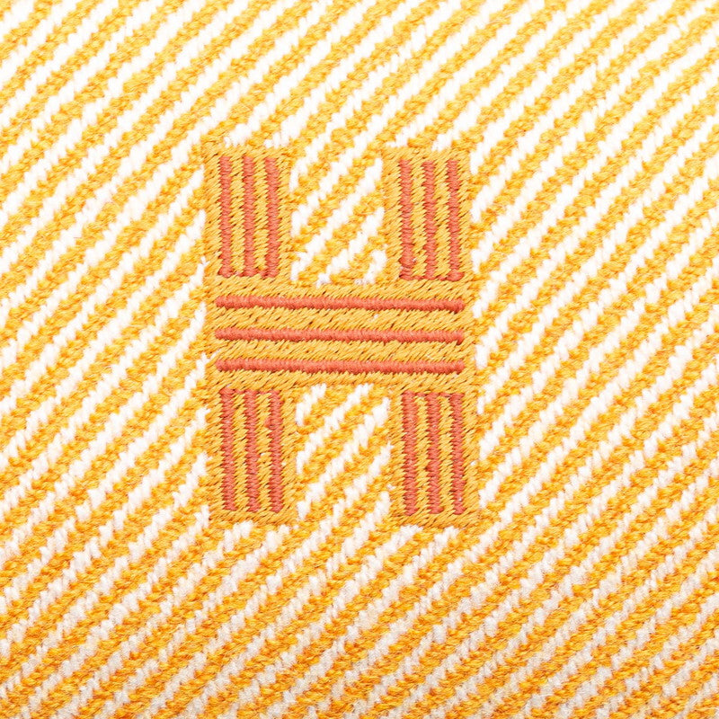 エルメス ブリッドアブラックPM ハンドバッグ オレンジ ブラウン コットン レディース HERMES 【中古】