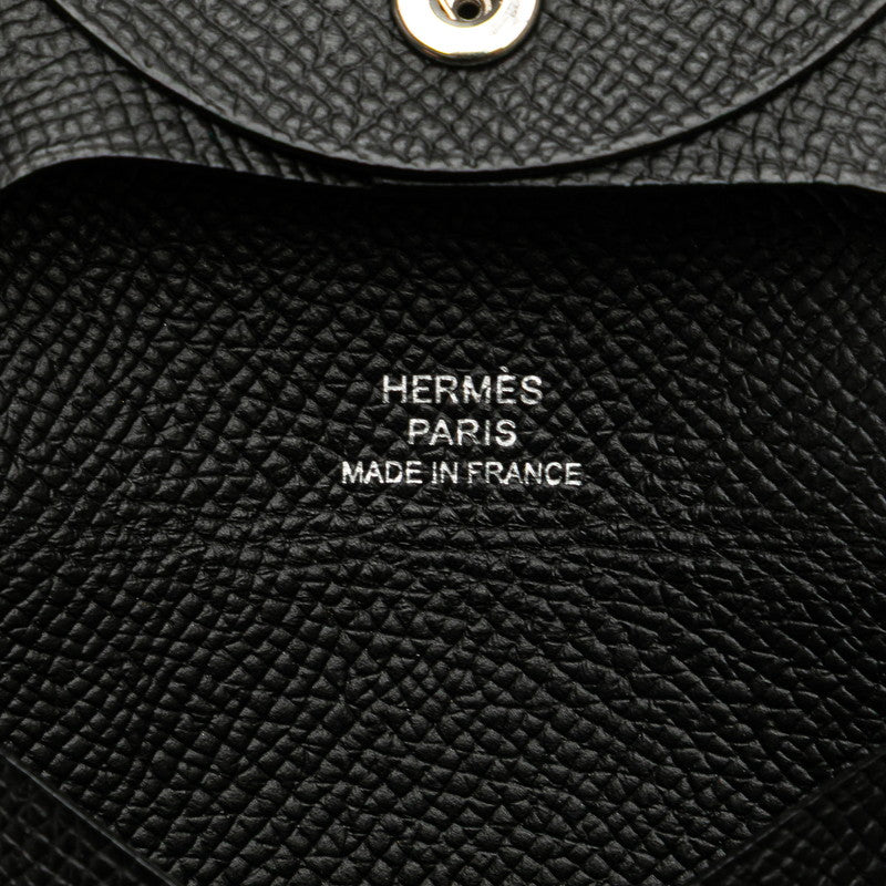 エルメス バスティア コインケース ブラック ヴォーエプソン レディース HERMES 【中古】