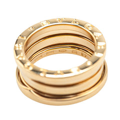 ブルガリ ビーゼロワン 2バンド リング 指輪 #48 K18YG イエローゴールド レディース BVLGARI 【中古】