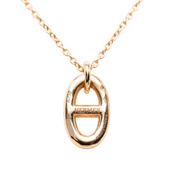 エルメス シェーヌダンクル ファランドールPM チェーン ペンダント ネックレス K18YG イエローゴールド Au750 レディース HERMES 【中古】