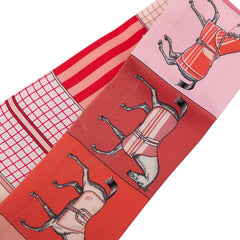 エルメス ツイリー Couvertures Nouvelles 新しいブランケット スカーフ ピンク系 シルク レディース HERMES 中古