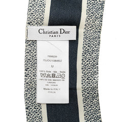 ディオール ツイリー ミッツァ トワル ドゥ ジュイ ソヴァージュ スカーフ ネイビー ホワイト シルク レディース Dior 【中古】