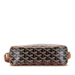 ゴヤール カップヴェールPM ショルダーバッグ ブラウン ブラック PVC レザー レディース GOYARD 【中古】