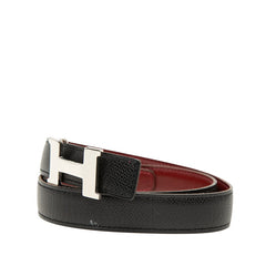 エルメス コンスタンス Hベルト ベルト サイズ80 ブラック レッド クシュベル レディース HERMES 【中古】