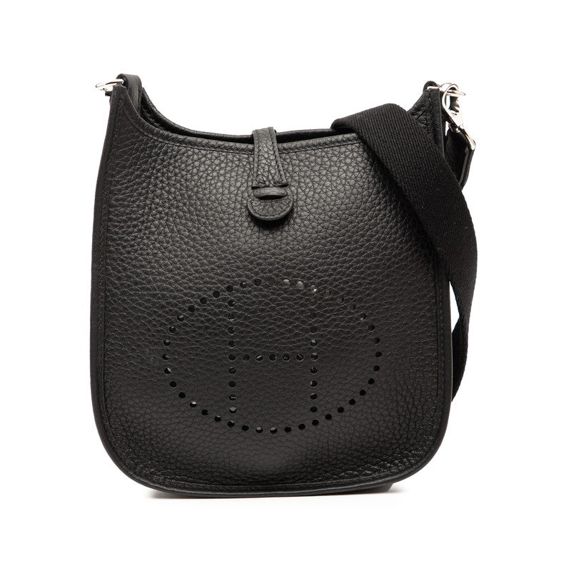 エルメス ミニエヴリン TPM ショルダーバッグ ブラック トリヨンクレマンス レディース HERMES 【中古】