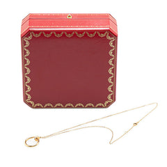 カルティエ ジュスト アンクル ダイヤ ネックレス K18YG イエローゴールド レディース CARTIER 【中古】