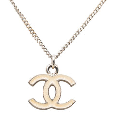 シャネル ココマーク ネックレス シルバー アイボリー メタル レディース CHANEL 【中古】