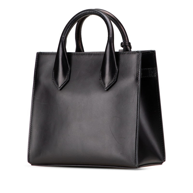 バレンシアガ ミニオールアフタヌーン ハンドバッグ ショルダーバッグ 2WAY 371592 ブラック レザー レディース BALENCIAGA 【中古】
