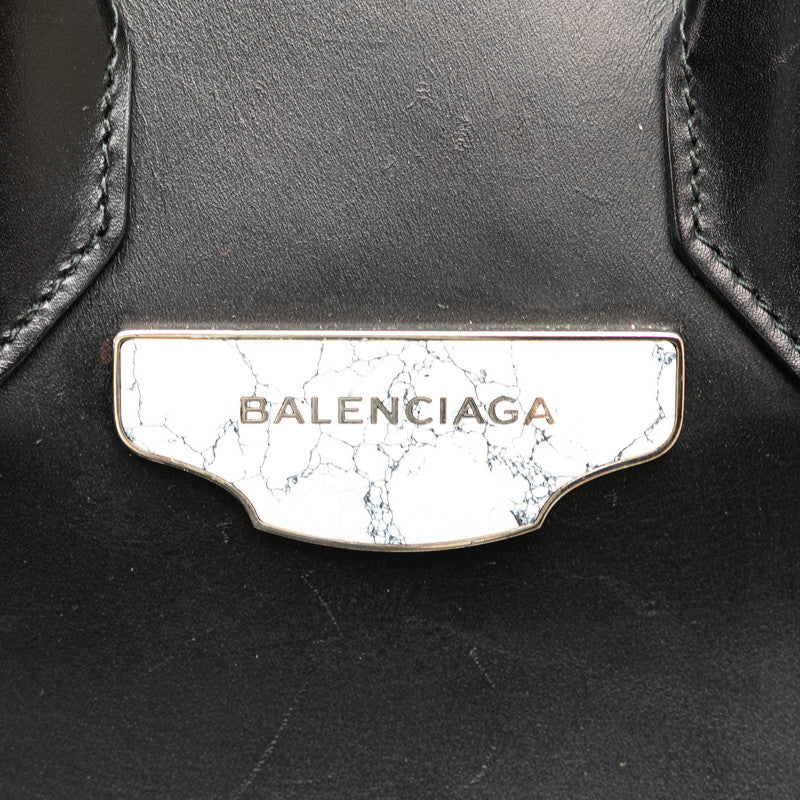 バレンシアガ ミニオールアフタヌーン ハンドバッグ ショルダーバッグ 2WAY 371592 ブラック レザー レディース BALENCIAGA 【中古】