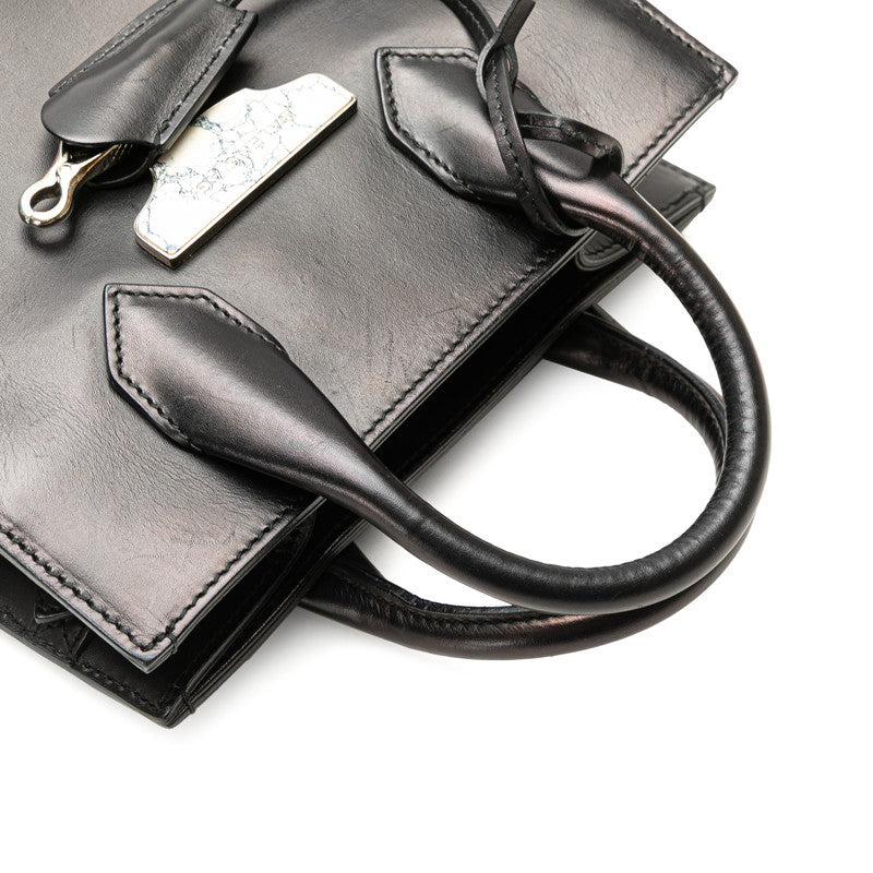 バレンシアガ ミニオールアフタヌーン ハンドバッグ ショルダーバッグ 2WAY 371592 ブラック レザー レディース BALENCIAGA 【中古】