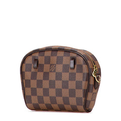 ルイ ヴィトン ダミエ イパネマ ショルダーバッグ ポーチ 2WAY N51296 ブラウン PVC レザー レディース LOUIS VUITTON 【中古】