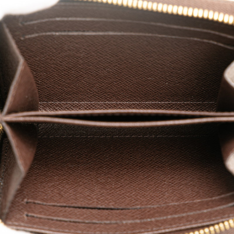 ルイ ヴィトン ダミエ ジッピー コイン パース コインケース 小銭入れ N63070 ブラウン PVC レディース LOUIS VUITTON 【中古】