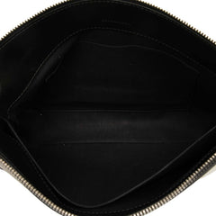 バレンシアガ ロゴ ショルダーバッグ 2948516 ベージュ ブラック キャンバス レザー レディース BALENCIAGA 【中古】