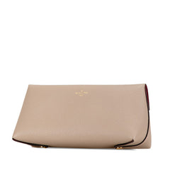 ルイ ヴィトン ポシェット リヴェットGM ポーチ M61477 ガレ ベージュ レザー レディース LOUIS VUITTON 【中古】