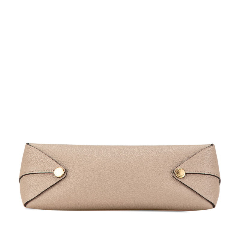 ルイ ヴィトン ポシェット リヴェットGM ポーチ M61477 ガレ ベージュ レザー レディース LOUIS VUITTON 【中古】