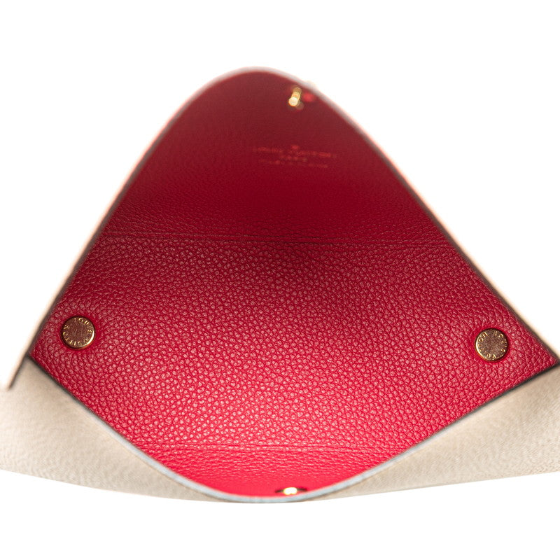 ルイ ヴィトン ポシェット リヴェットGM ポーチ M61477 ガレ ベージュ レザー レディース LOUIS VUITTON 【中古】