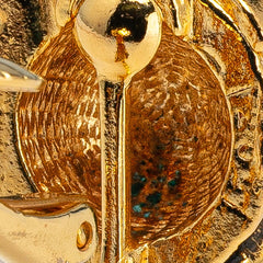 シャネル ココマーク ラウンド イヤリング ゴールド メッキ レディース CHANEL 【中古】