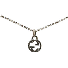 グッチ インターロッキングG ネックレス SV925 シルバー レディース GUCCI 【中古】