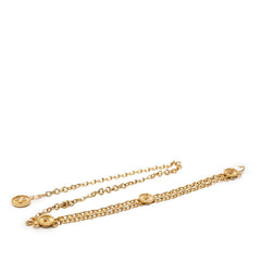 シャネル ココマーク クローバー コイン モチーフ チェーンベルト ゴールド メッキ レディース CHANEL 【中古】