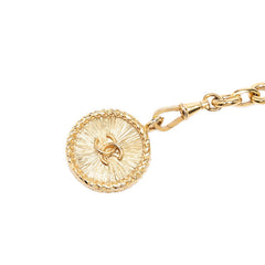 シャネル ココマーク クローバー コイン モチーフ チェーンベルト ゴールド メッキ レディース CHANEL 【中古】